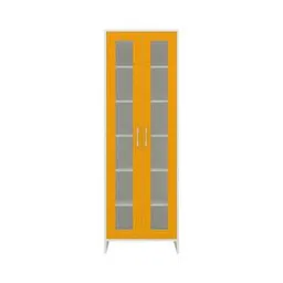adona Atlanta Engineered Wood Kids Bookshelf in Mango Yellow Colour-picture-31
