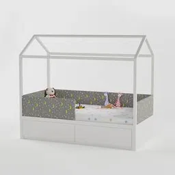 boingg! - a happy start Nakuru Engineered Wood Queen Size Box Storage Bed in White Finish-picture-26
