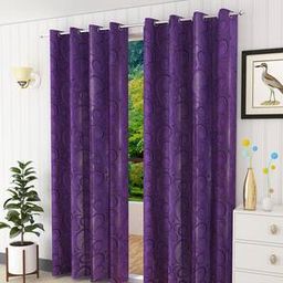 presto Purple Polyester Door Curtain-picture-9