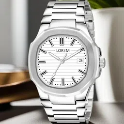 LOREM Men Printed Dial & Stainless Steel Straps Analogue Watch LR147-image-30