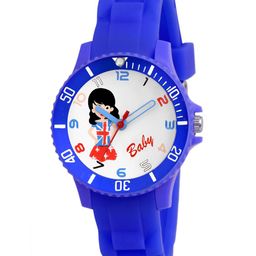 Kool Kidz Kids White Brass Printed Dial & Blue Straps Analogue Watch 054BABY BABYBLUE-image-63