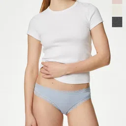 Marks & Spencer Pack Of 4 Low-Rise Basic Briefs-picture-20