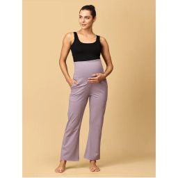 The Mom Store Lavender Tranquility Maternity Yoga Trackpant-picture-49