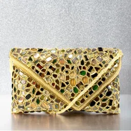 Peora Clutch Purses for Women Wedding Handmade Evening Party Bridal Clutch - C91Gml-picture-37