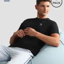 Men Pack of 2 Regular Fit 1633 Crew-Neck T-Shirts-picture-13