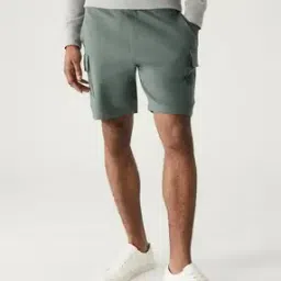 Cargo Jersey Shorts with Elasticated Waist-image-36