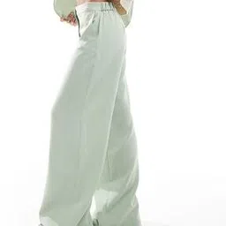 Women Relaxed Tailored Fit Flat-Front Pants-image-33