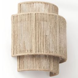 akway Beige Textured Wooden Contemporary Wall Lamp-12