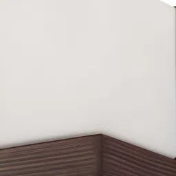 Areezo Brown & White Wooden Square Shaped Wall Lamp Without Bulb-image-2
