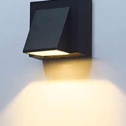 Areezo Black Aluminium Square Shaped Wall Lamp-image-83