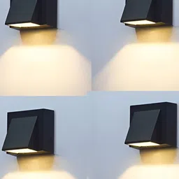 Areezo Black 4 Pieces Square Shaped Wall Lamps-image-60