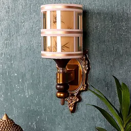 ELIANTE Gold-Toned Iron Contemporary Cylinder Shaped Wall Lamp-10