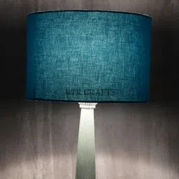 BTR CRAFTS Teal Cotton Contemporary Spherical Table Lamp-image-67