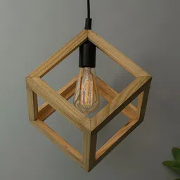 Homesake Beige Solid Handcrafted Pendent Lamp-image-55