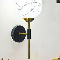Lyse Decor Gold-Toned Metal Wall Lamp-14
