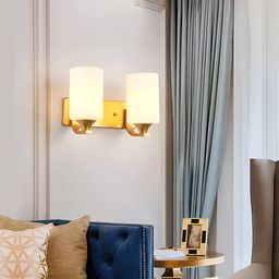 Lyse Decor Gold Toned Metal Cylindercal Wall Lamp-image-67