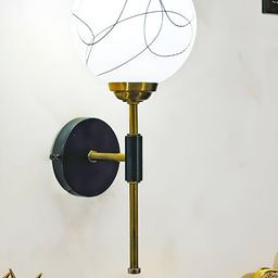 BrightLyt Gold-Toned Metal Contemporary Semi-Sphere Wall Lamp-image-17
