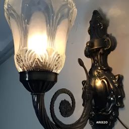 Areezo Black Abstract Shaped Wall Lamp-3