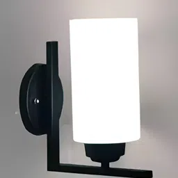 Areezo Black Metal Wall Lamp Without Bulb-image-75
