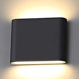 Areezo Black Metal Square Wall Lamp With Bulb-image-82