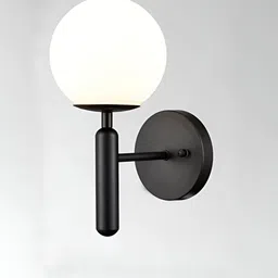 Areezo Black Spherical Iron Wall Lamp-image-94