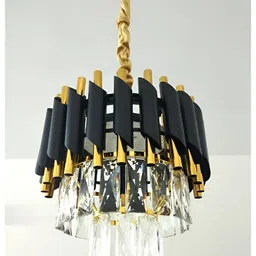 SHRI MAHAL ANTIQUES Gold-Toned Traditional Ceiling Lamp-image-91