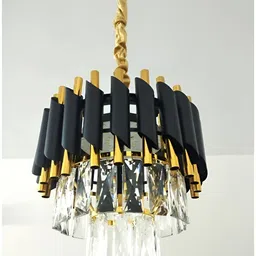 SHRI MAHAL ANTIQUES Gold-Toned Traditional Ceiling Lamp-image-92