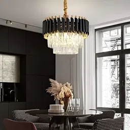 SHRI MAHAL ANTIQUES Gold-Toned Traditional Ceiling Lamp-image-78