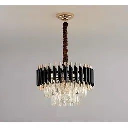 SHRI MAHAL ANTIQUES Gold-Toned Traditional Ceiling Lamp-image-87