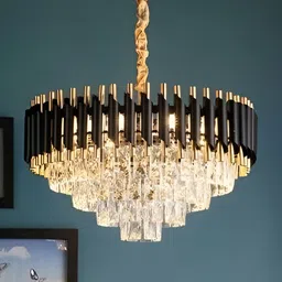SHRI MAHAL ANTIQUES Gold-Toned Traditional Ceiling Lamp-image-61