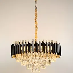 SHRI MAHAL ANTIQUES Gold-Toned Traditional Ceiling Lamp-image-88