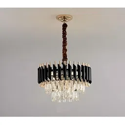 SHRI MAHAL ANTIQUES Gold-Toned Traditional Ceiling Lamp-image-85