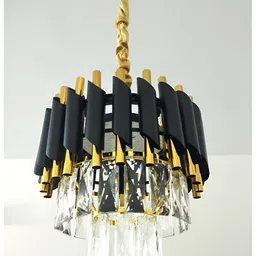 SHRI MAHAL ANTIQUES Gold-Toned Traditional Ceiling Lamp-image-93