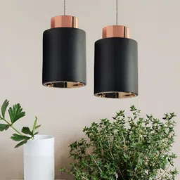 Mufasa Black 2 Pieces Aluminium Contemporary Ceiling Lamps-10
