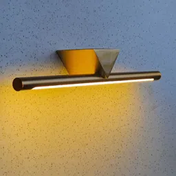 Mufasa Gold Toned Aluminium LED Picture Mirror Light Rectangular Wall Lamp-image-61