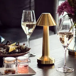 THE ARTMENT The Solace Collective Beige Metal Frustum Table Lamp-36