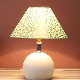 BrightDaisy Green Printed Metal Frusturical Shaped Table Lamp-picture-24