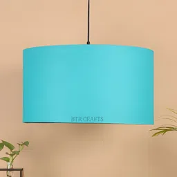 BTR CRAFTS Teal Cylindrical shaped Contemporary Ceiling Lamp-image-67