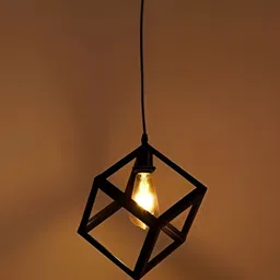 Areezo Black Textured Abstract Shaped  Ceiling Lamp Set image 4