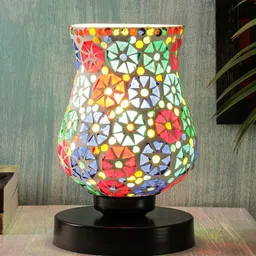 Devansh Multi Mosaic Table Lamp-61
