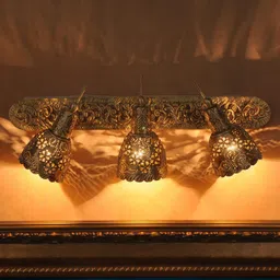 Fos Lighting Gold-Toned Antique Styled Decorative Triple Spot Light-image-46