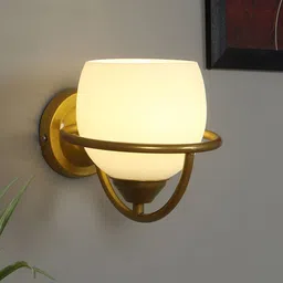 decorativeray Gold Toned Abstract Shaped Metal Wall Lamp-image-56