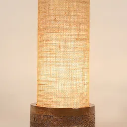 Devansh Beige Contemporary Bedside Standard Table Lamp with Shade-39