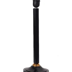 Aura White Printed Wood Traditional Abstract Shaped Table Lamp-3