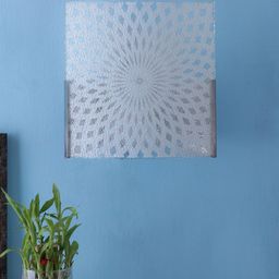 Devansh Off White Steel & Glass Wall Mounted Light-image-55