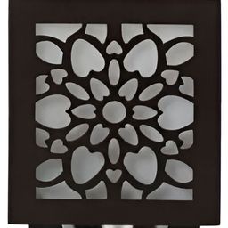 Whiteray Brown & White Textured Wood Quirky Rectangle Shaped Wall Lamp-picture-12