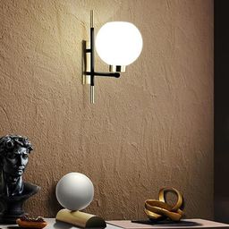 Wipro Metallic Coloured Decorative Light With Contemporary Sleek Design Glass Wall Lamp-image-74