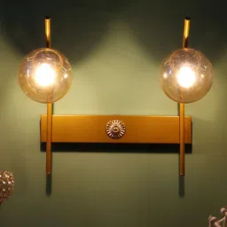 decorativeray Gold Toned Metal Wall Lamps-image-10