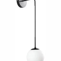 Whiteray Black & White Metal Quirky Spherical Shaped Wall Lamp-image-64
