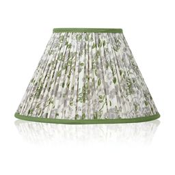 Lampenschirm India Green Printed Cotton Traditional Frusturical Shaped Table Lamp Shade-44